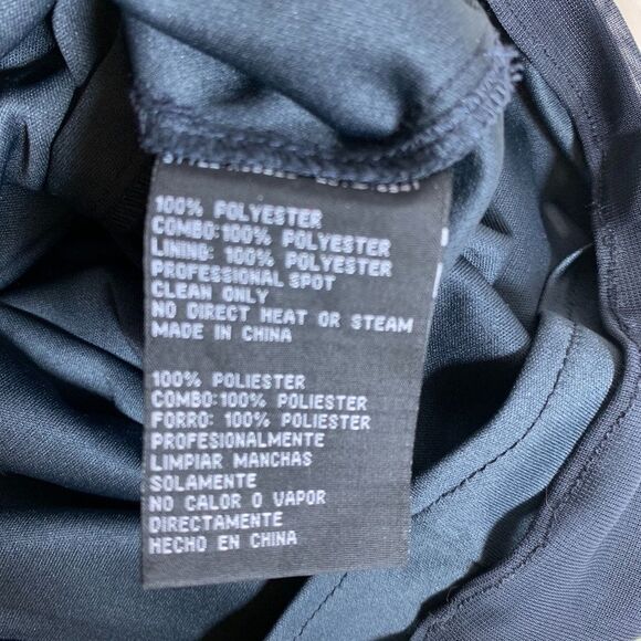 Xscape Black Beaded And Back Ruched Dress Sz 4 - Picture 6 of 8